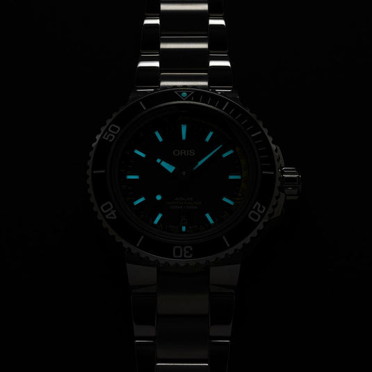 Oris Aquis Depth Gauge Automatic Watch 01 733 7755 4154-Set MB