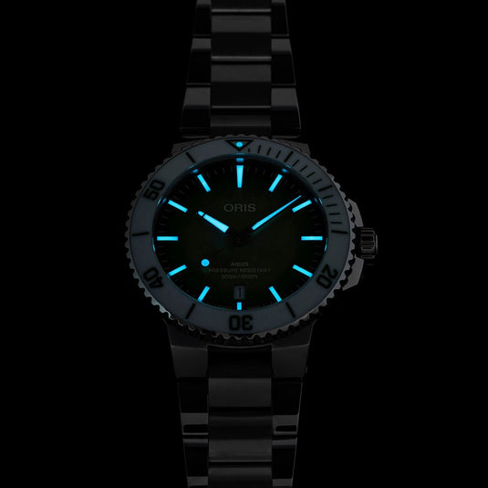 Oris Aquis Date Taste of Summer Automatic Watch 01 733 7787 4137-07 8 22 04PEB