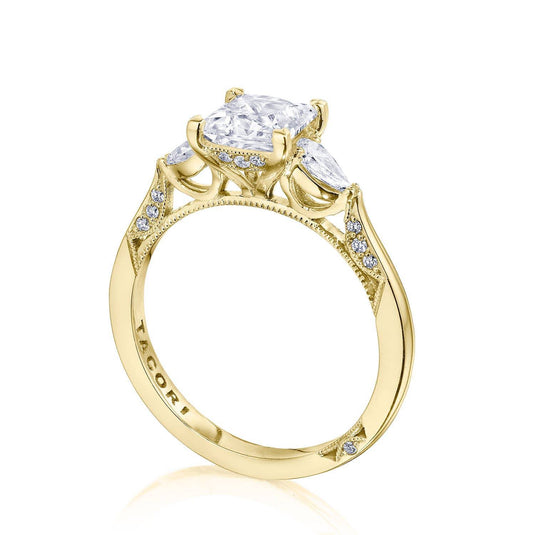 Tacori Princess 3-Stone Engagement Ring 2668PR6