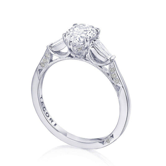 Tacori Pear 3-Stone Engagement Ring 2669PS85X55