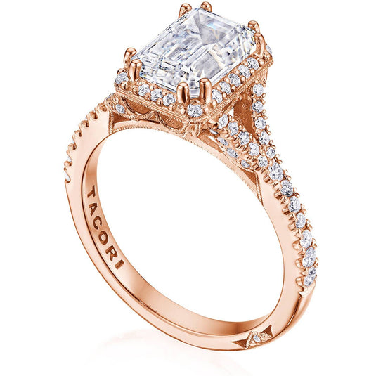 Tacori Emerald Bloom Engagement Ring 2672EC85X6W