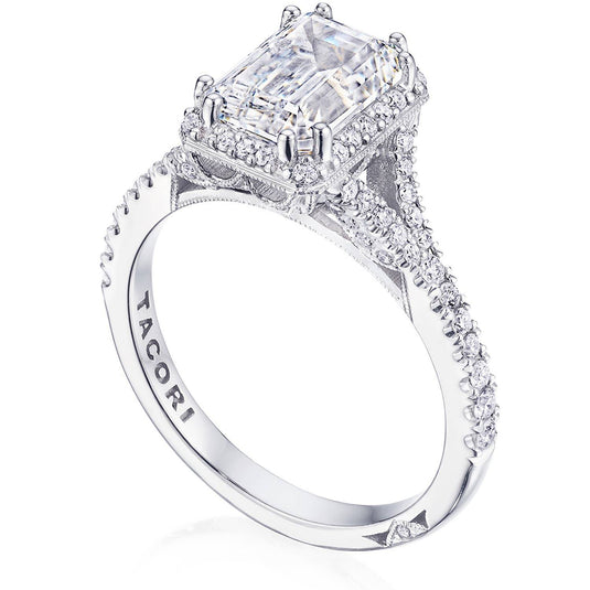 Tacori Emerald Bloom Engagement Ring 2672EC85X6W