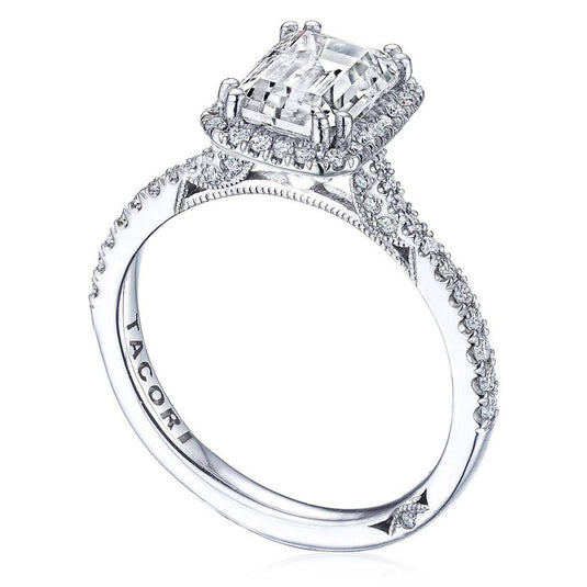 Tacori Emerald Bloom Engagement Ring 2677EC85X6
