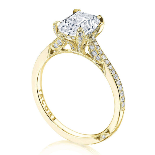 Tacori Emerald Solitaire Engagement Ring 2679EC8X6