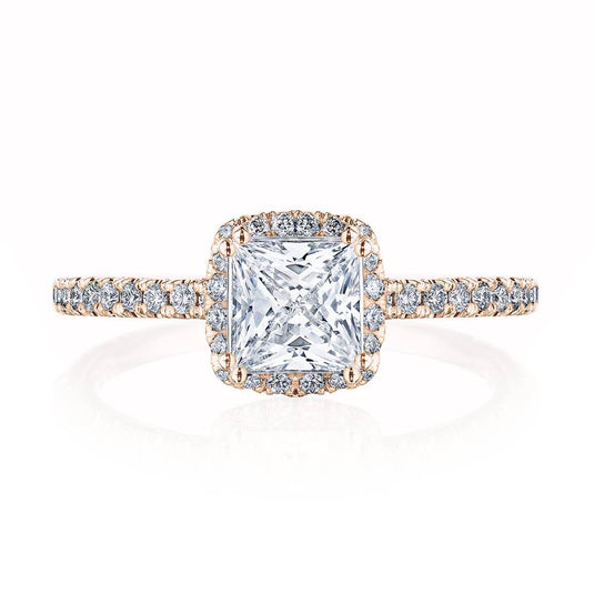 Tacori Princess with Cushion Bloom Engagement Ring 267615PRCU55