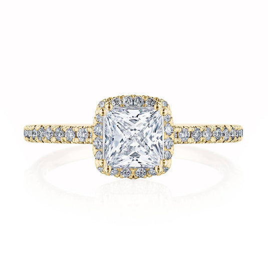 Tacori Princess with Cushion Bloom Engagement Ring 267615PRCU55
