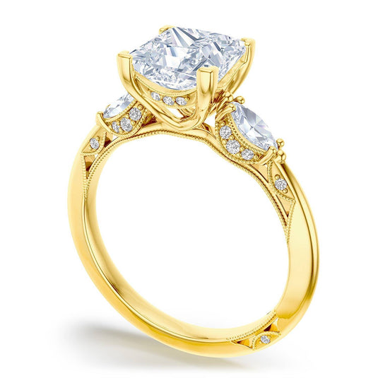 Tacori Princess 3-Stone Engagement Ring 2685pr65