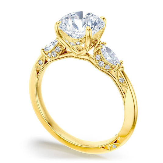 Tacori Round 3-Stone Engagement Ring 2685rd75