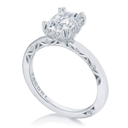 Tacori Emerald Solitaire Engagement Ring 268917EC8X6