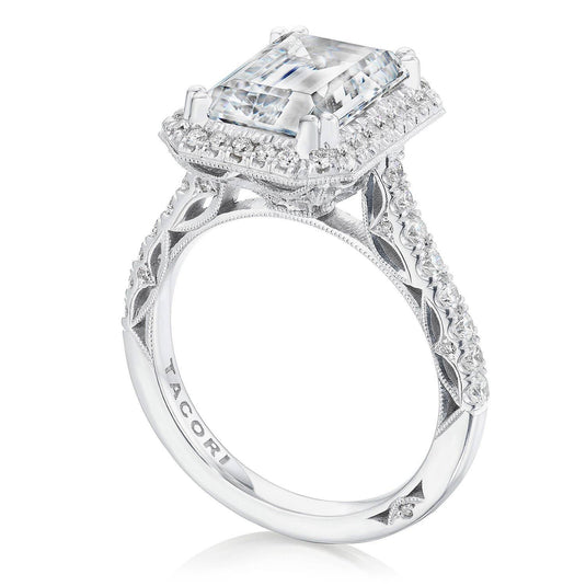 Tacori Emerald Bloom Engagement Ring 269122EC11X8