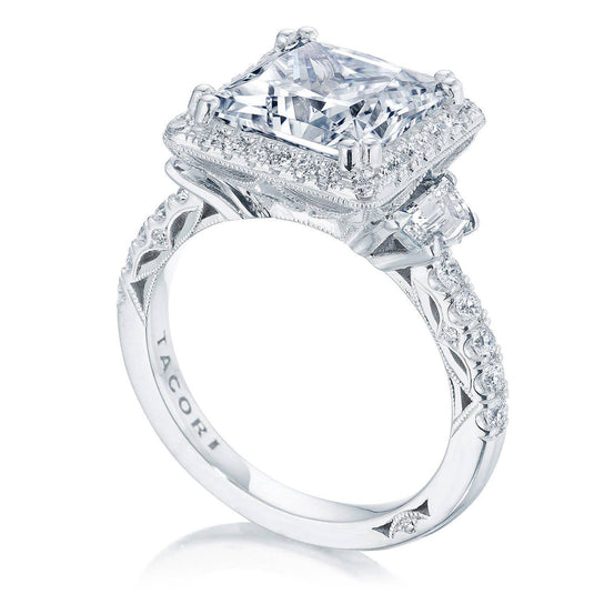 Tacori Princess 3-Stone Engagement Ring 269322PR9