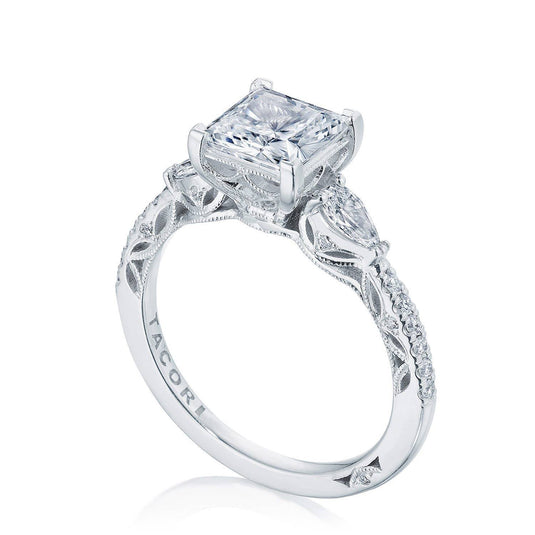 Tacori Princess 3-Stone Engagement Ring 269417PR65