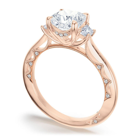 Tacori Cushion 3-Stone Engagement Ring 272217PR65
