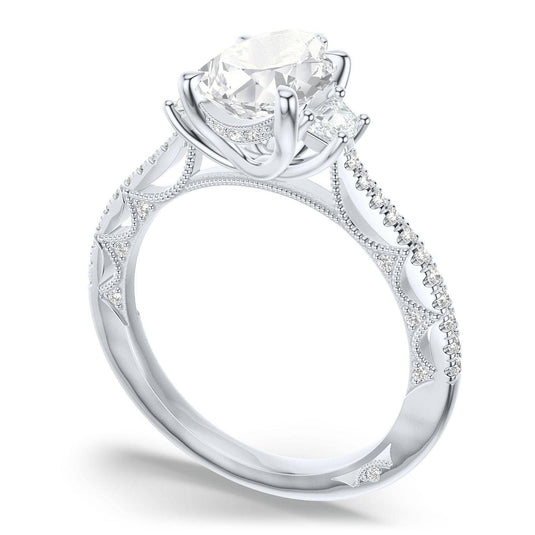 Tacori Pear 3-Stone Engagement Ring 272417PR65
