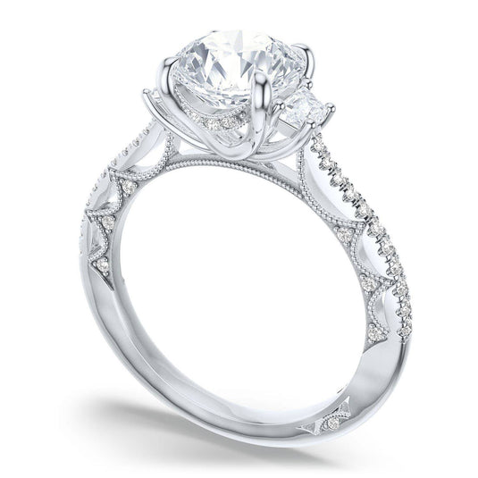 Tacori Round 3-Stone Engagement Ring 272417PR65