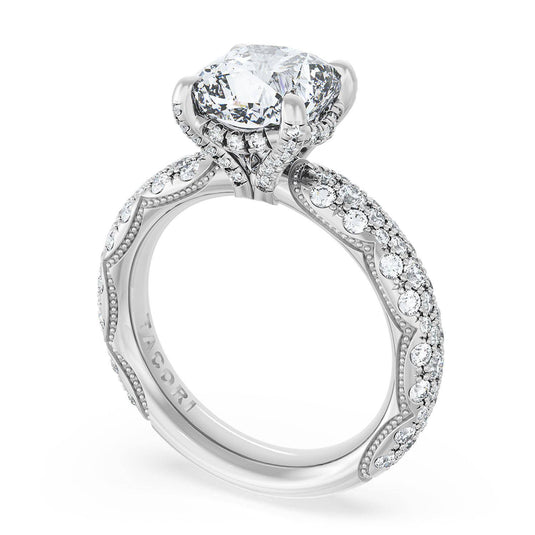 Tacori Cushion Bloom Engagement Ring 4054CU834