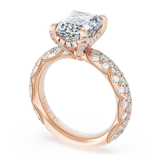 Tacori Emerald Bloom Engagement Ring 4054EC95X734