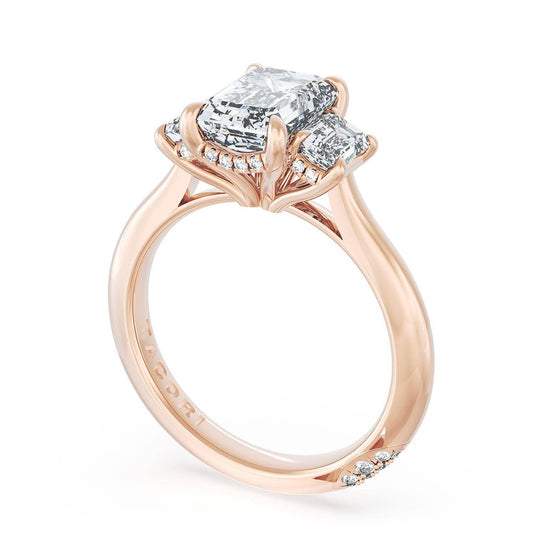 Tacori Emerald 3-Stone Engagement Ring 41227EC12X85
