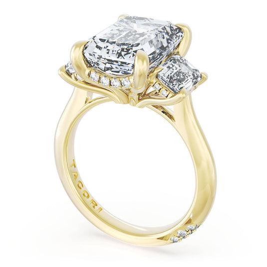 Tacori Emerald 3-Stone Engagement Ring 41227EC12X85