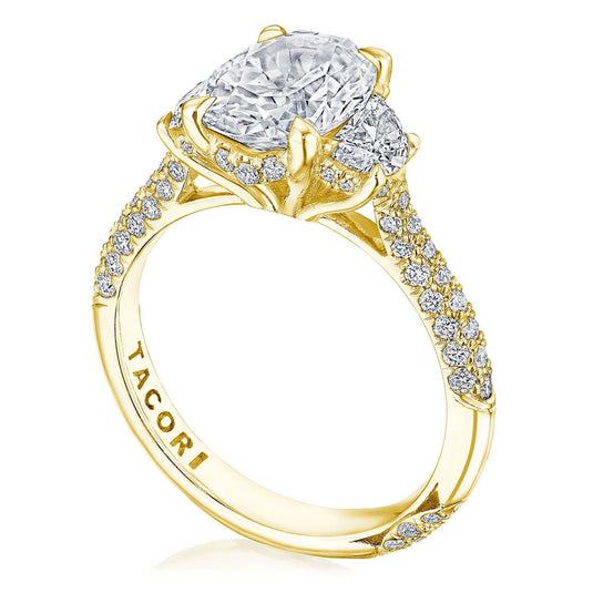 Tacori Oval 3-Stone Engagement Ring HT2689OV10x75