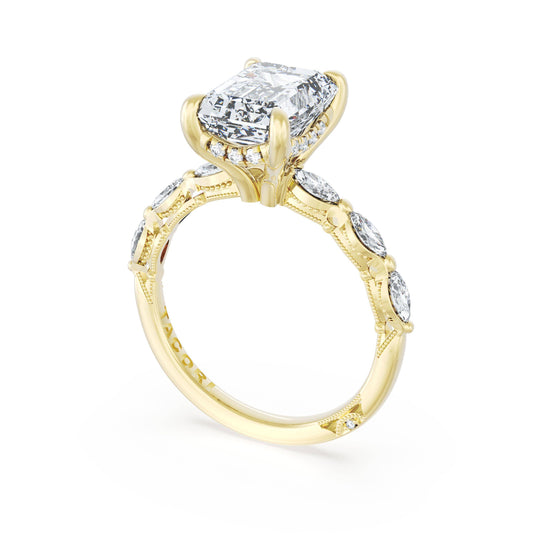 Tacori Emerald Solitaire Engagement Ring 42228EC11X8