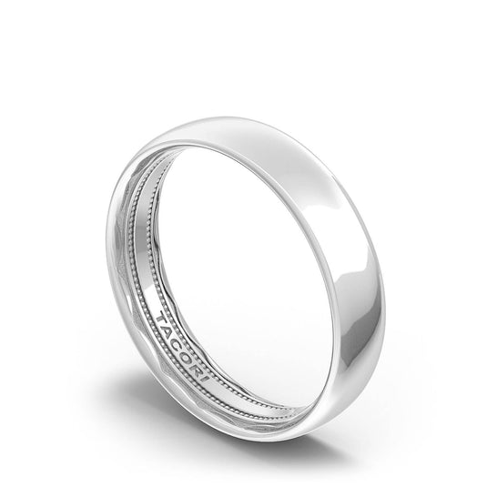 Classic | Classic Rounded in High Polish Finish Wedding Band 138-5