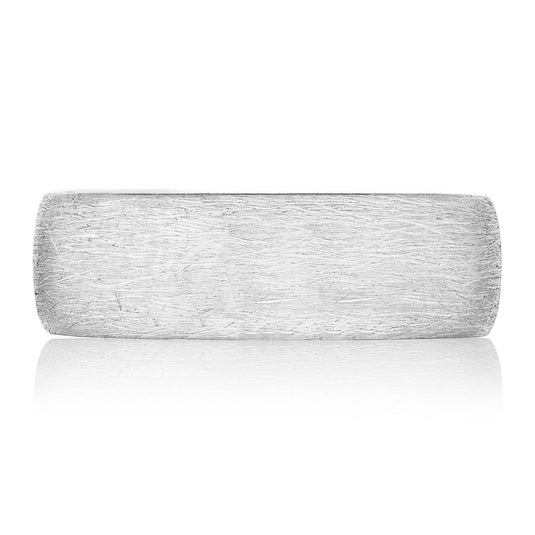 Classic | Classic Rounded in Brushed Finish Wedding Band 138-7WB