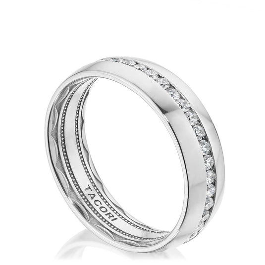 Diamond | Channel Set Diamond in High Polish Finish Wedding Band 143-6D