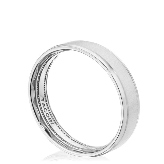 Classic Bevel Edge in Satin Finish Wedding Band 144-5S