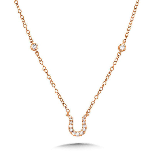 HORSESHOE DIAMOND ENHANCER NECKLACE PDD3090-P