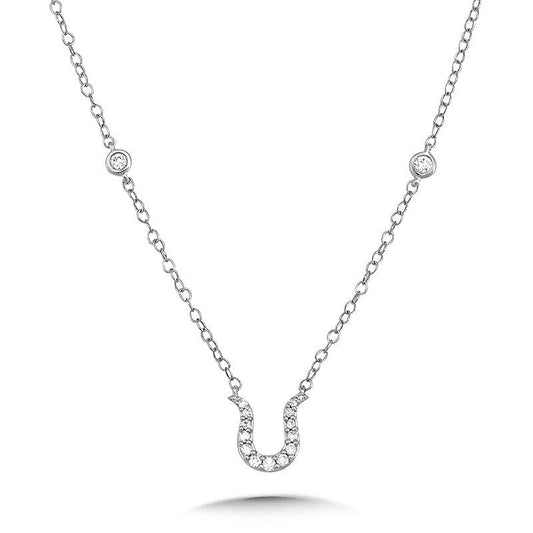 HORSESHOE DIAMOND ENHANCER NECKLACE PDD3090-W