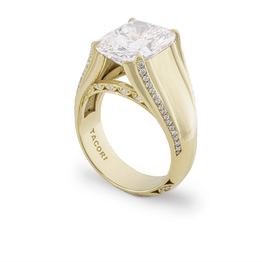Tacori Forma Cathedral Pavé Solitaire Ring 2584RD65