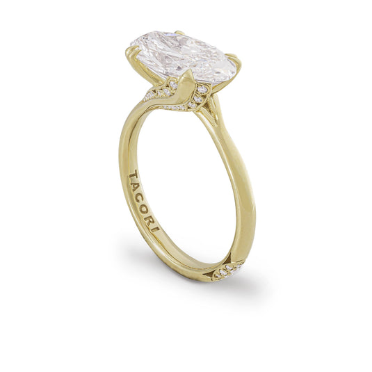 Tacori East-West Pavé Cradle Solitaire Ring 2584RD65