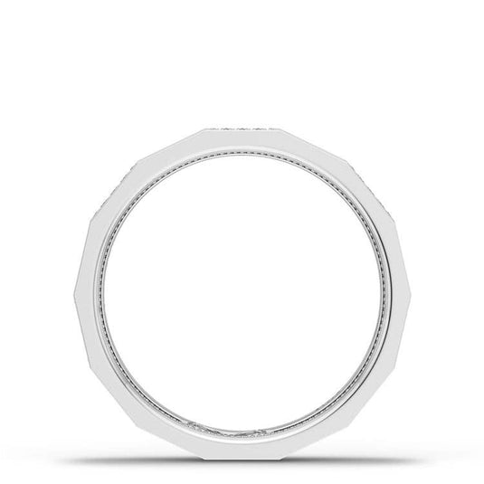 TACORI Couple | Diamond Faceted - Partial Coverage Wedding Band in High Polish - 4mm 1514DLG