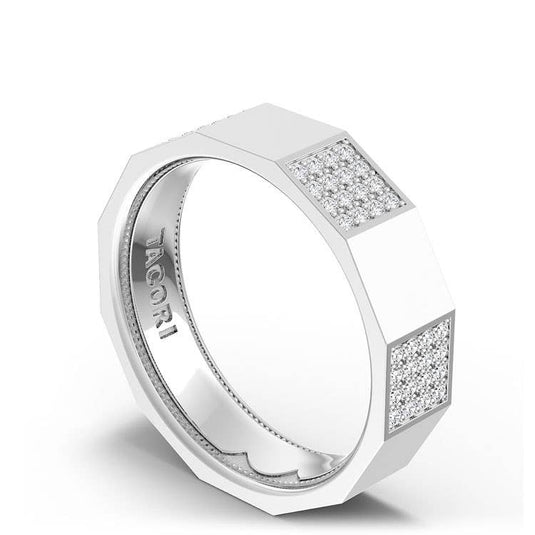 TACORI Couple | Diamond Faceted - Partial Coverage Wedding Band in High Polish - 6mm 1516DLG