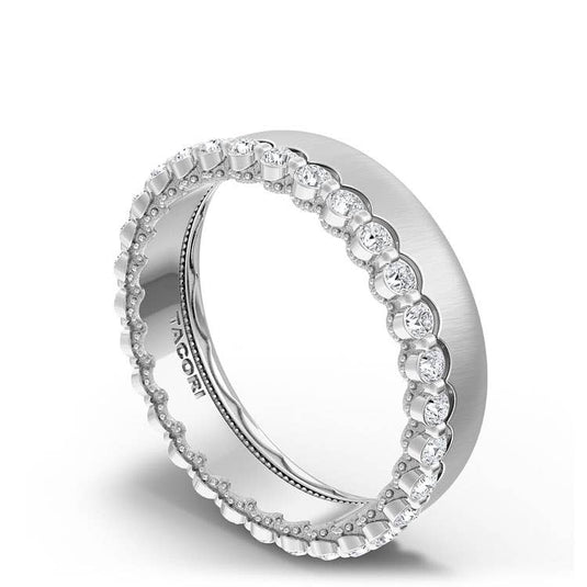 TACORI Couple | Diamond Edge Satin Finish Wedding Band 1536DSLG