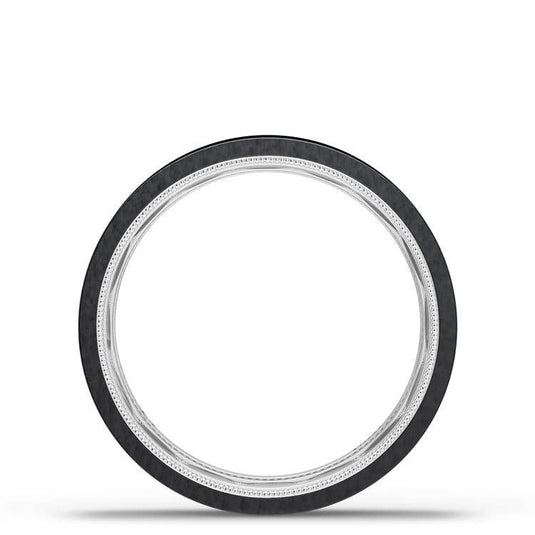 TACORI Couple | Titanium Two-Tone Flat Wedding Band - 6mm 1576BTWMLG