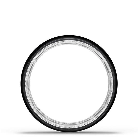 TACORI Couple | Titanium Two-Tone Round Wedding Band - 6mm 1586BTWMLG