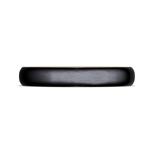TACORI Couple | Titanium Two-Tone Round Wedding Band - 4mm 1604BTRMLG