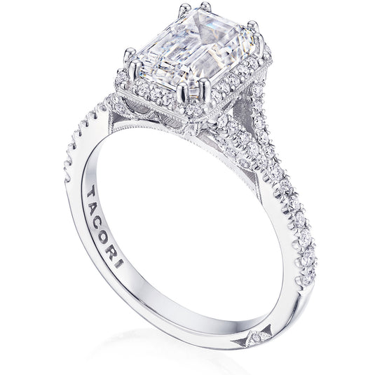 Tacori Emerald Bloom Engagement Ring HT2679RD85BS