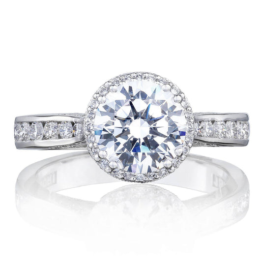 Tacori Round with Cushion Bloom Engagement Ring 2646-3RDR75