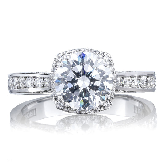 Tacori Round with Cushion Bloom Engagement Ring 2646-3RDC75
