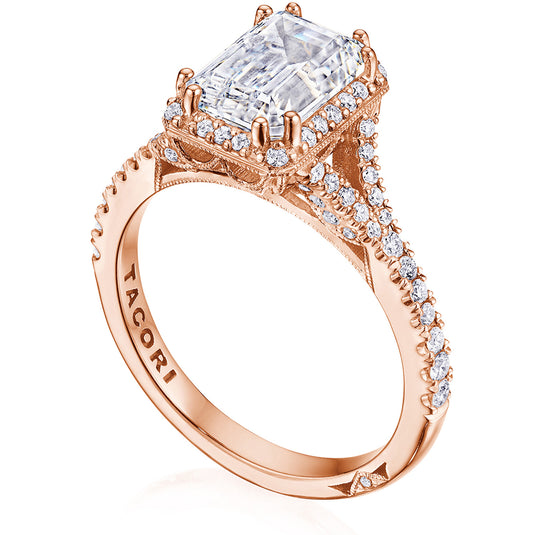 Tacori Emerald Bloom Engagement Ring HT2679RD85BS