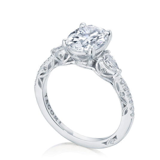 Tacori Oval 3-Stone Engagement Ring 269417OV95X7