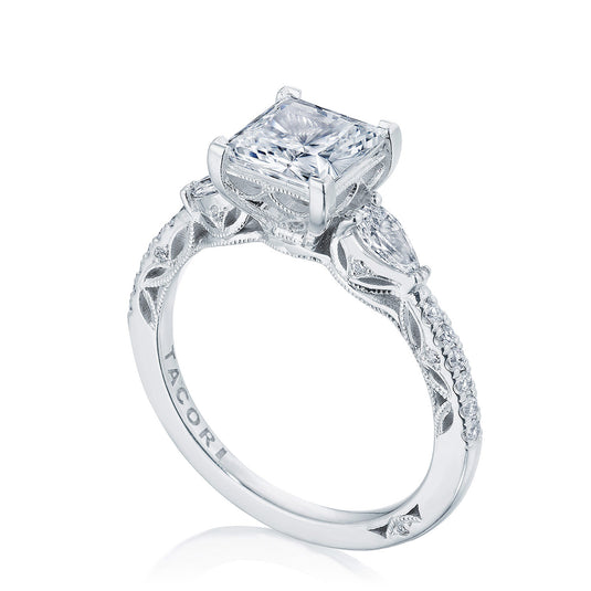 Tacori Princess 3-Stone Engagement Ring 269417PR65