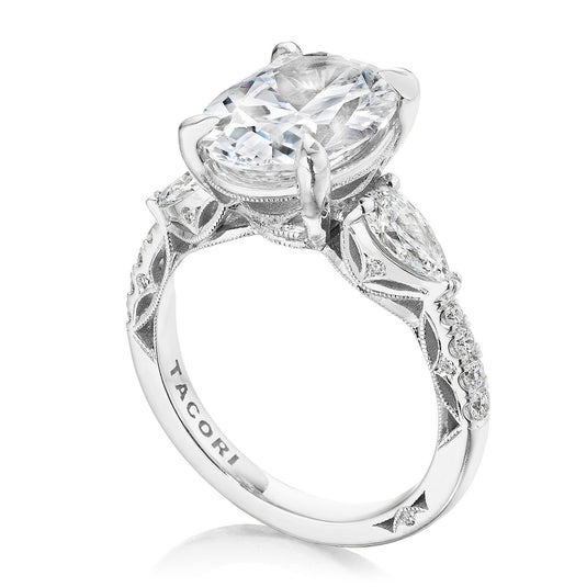 Tacori Oval 3-Stone Engagement Ring 269522OV125X9