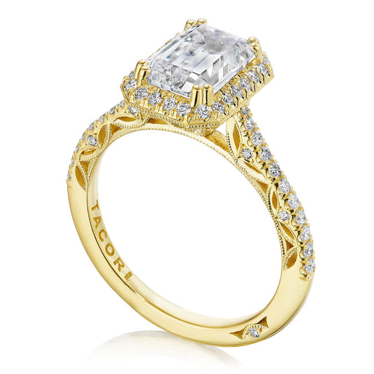 Tacori Emerald Bloom Engagement Ring 269117EC85X6