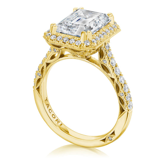 Tacori Emerald Bloom Engagement Ring 269122EC11X8