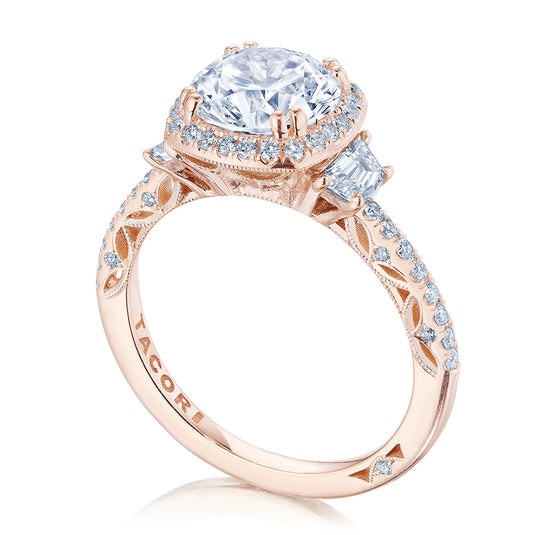 Tacori Cushion 3-Stone Engagement Ring 269217CU8