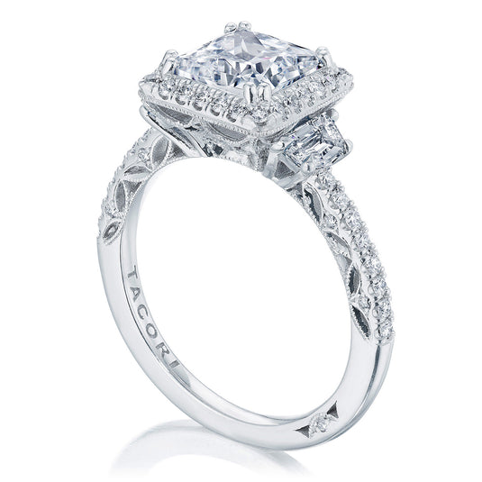 Tacori Princess 3-Stone Engagement Ring 269217PR7